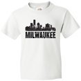 thumbnail image 3 of Inktastic Milwaukee Skyline Grunge Youth T-Shirt, 3 of 5