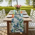 thumbnail image 4 of Table Runners 72 Inches Long Dress Scarves, Blueberry Spring Leaves Farmhouse Kitchen/Dining Table Runner, Coffee Tablerunners, Grey Botanical Branches 16x72 Inch, 4 of 9