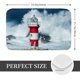 thumbnail image 2 of Balery Circular Lighthouse Felpudo de franela, resistente a las manchas y a la decoloración, para uso interior y exterior, fácil de limpiar, 40 x 60 cm, 2 of 7