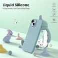 thumbnail image 3 of Compatible with iPhone 14 Plus Case 6.7, Slim Liquid Silicone 3 Layers Full Covered Soft Gel Rubber Case, 3 of 5