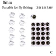 thumbnail image 1 of Fly Tying Fish Skull Head Flies with Eyes Fly Fishing Making Baits Lure P7B8, 1 of 9