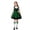 Green, variant on WRKEKC Girls Costume Dress Set Long Sleeve Vintage Maid Apron Puff Sleeve Stage Performance Gown for 3-11 Years