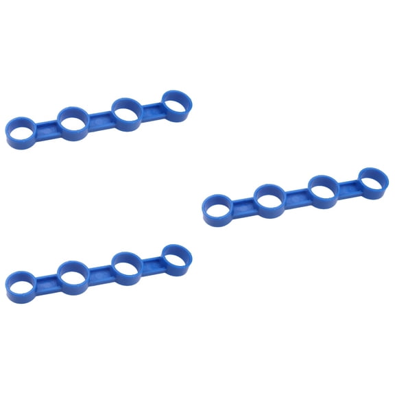 FRCOLOR 3pcs Finger Expansion Sleeves Guitar Trainer Tool Finger Force Span Musical Instrument Accessories for Ukulele Piano Beginner(Large/Blue)