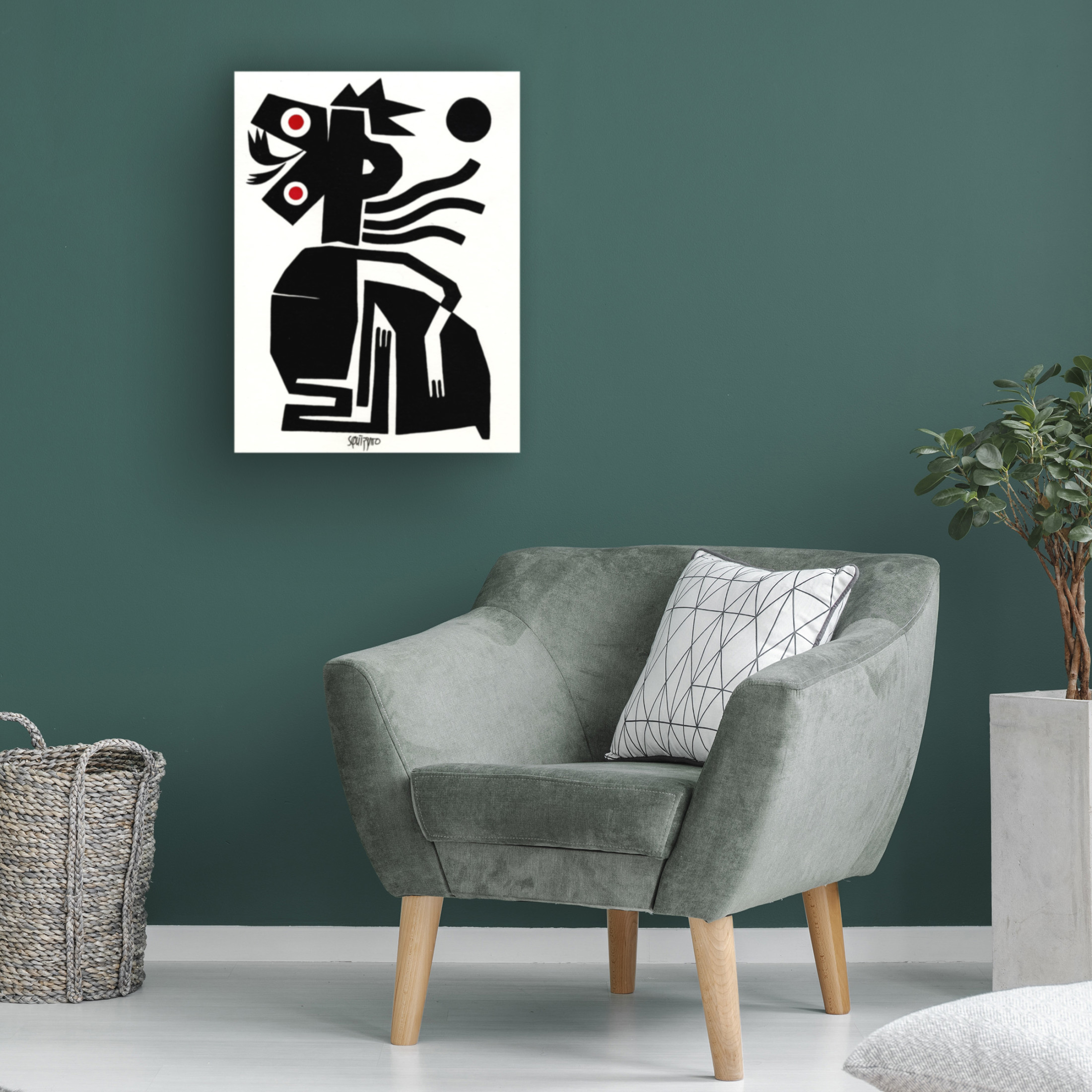 Canvas Wall Art - Antony Squizzato 'King Maker' Wall Art for Living Room, Bedroom, or Office Décor by Trademark Fine Art - 35 x 47 Inches