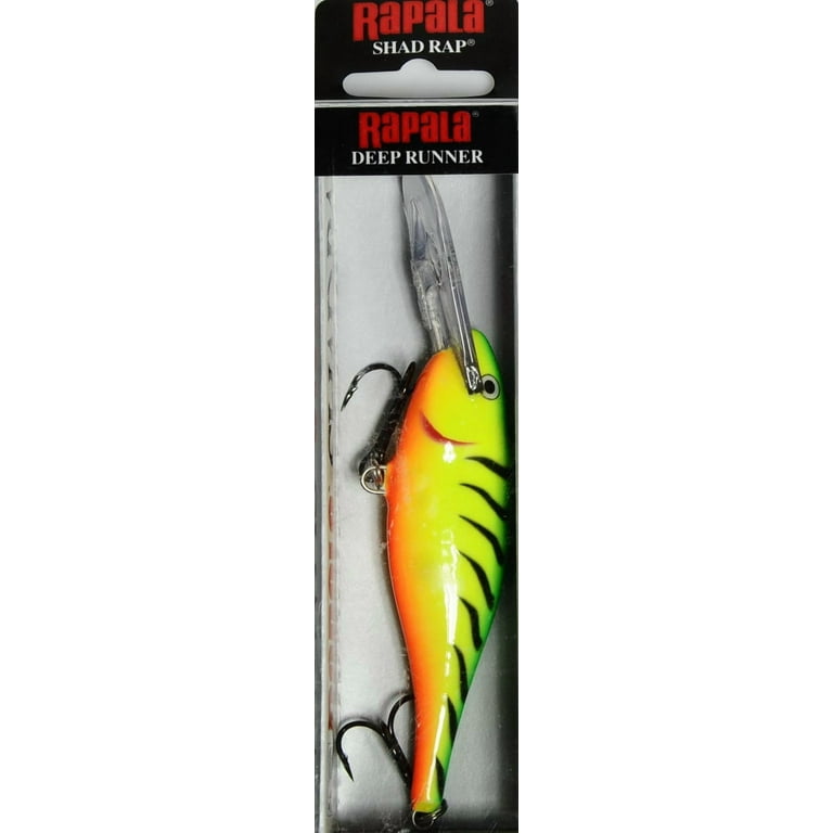 Balsa Wood Fishing Lure For Bass Rapala Shallow Shad Rap 05 Hot Tiger   Shallow Running Fishing Lure, Balsa Wood, Hand-Tuned, For Freshwater Fishing  SSR05HT Hot Tiger Fishing Lure