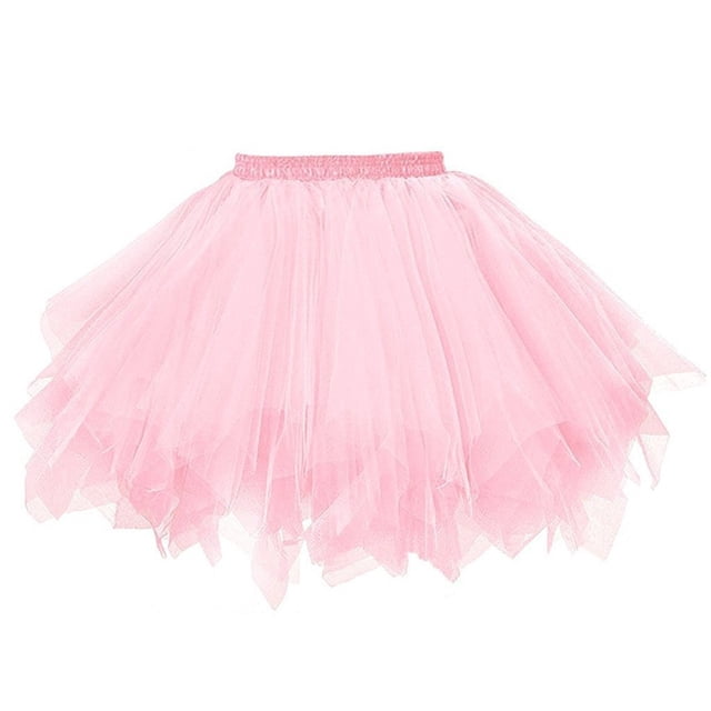 Fgnfyis Carnival Women's Tutu Skirt Pleated Short Candy Color Mesh Skirt Adult Dancing Puffy Skirt for Party Womens Skirts N_001 One size