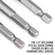 thumbnail image 4 of Juego de Adaptadores de Enchufe 3x 1/4 "3/8" 1/2 "2" de Largo 3 Uds Herramienta de Reparación Del Hogar de Grado de Impacto 3 piezas, 4 of 8