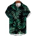 thumbnail image 4 of Birdeem Chemises pour Hommes Chemise Décontractée à Manches Courtes Imprimée Col Rabattu, 4 of 12