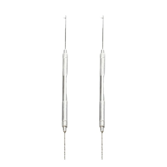 Greeniant Agujas de 2 uds., plataformas de cebo de empalme, herramientas de fabricación de núcleo de plomo, herramientas de aleación de Pescar Plata