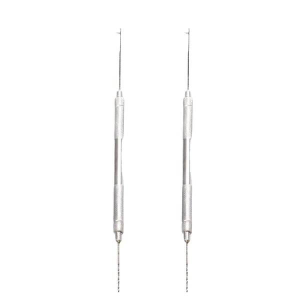 Greeniant Agujas de 2 uds., plataformas de cebo de empalme, herramientas de fabricación de núcleo de plomo, herramientas de aleación de Pescar Plata