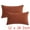 Sienna Color, variant on Unique Bargains Decorative Soft Chenille Pillow Covers White 18" x 18"