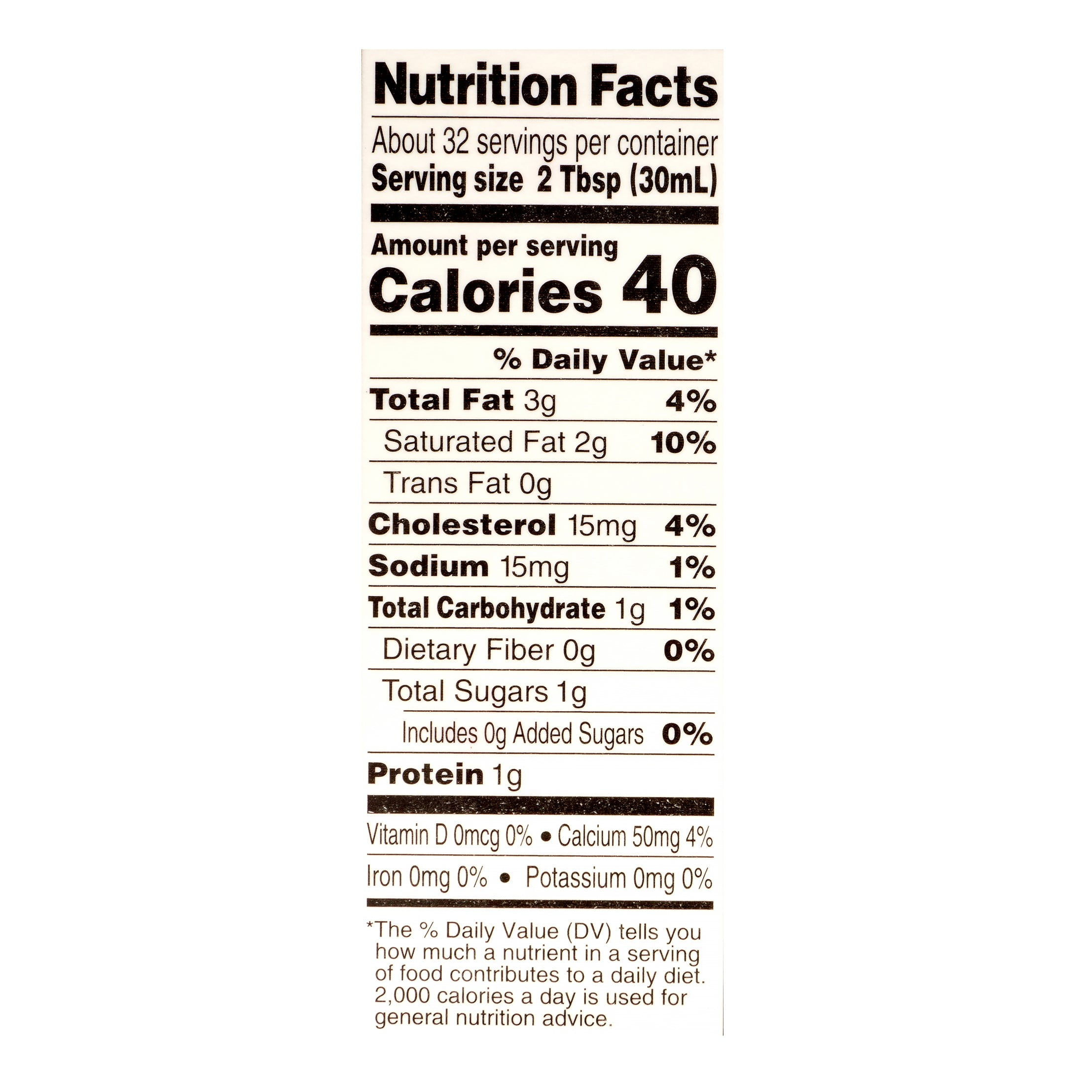 Horizon Organic Half And Half Nutrition Facts Nutrition Ftempo