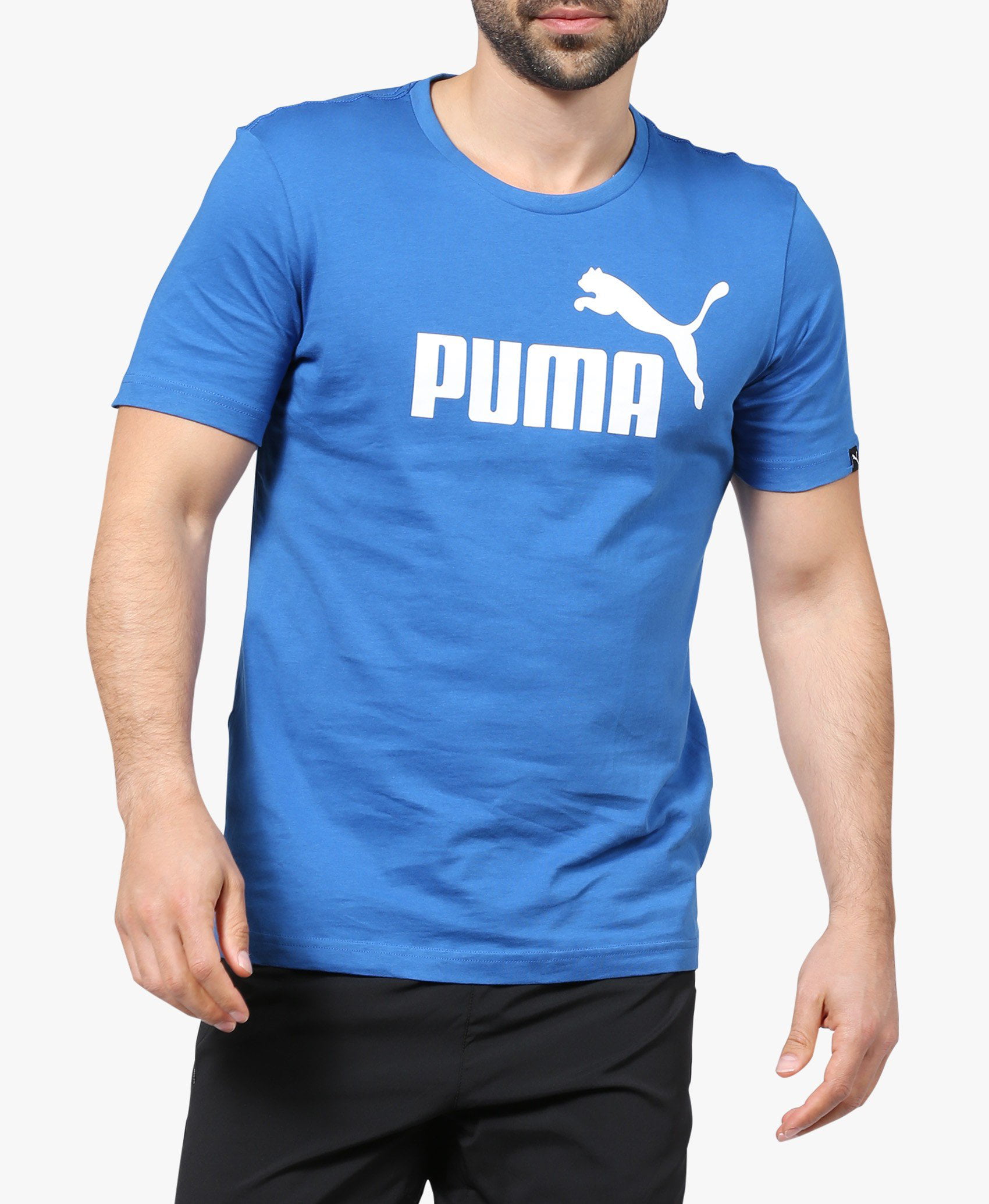 PUMA - PUMA Men's Essential No. 1 T-Shirt (Blue, X-Large) - Walmart.com ...