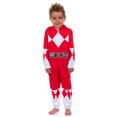 thumbnail image 5 of Power Rangers Unisex Toddler Kids Union Suit MMPR Character 1PC Hooded Pajama For Boys Girls Sleepwear Loungewear Red Green Blue Pink Ranger, 5 of 6