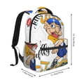 thumbnail image 2 of Lsque Sml Jeffy Pattern Casual Backpack for School, Work, Travel – Adjustable Straps, Multiple Compartments – Ergonomic Design, Fits Laptops and Tablets, 2 of 7