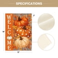 thumbnail image 6 of Sm:)e Fall Garden Flag 12x18 Inch Double Sided - Welcome Pumpkins, Seasonal Decorative Flag Rustic Autumn Outdoor Yard Decor, 6 of 7