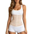 thumbnail image 3 of Womens Breathable Stretch Waist Trimmer Belt Tummy Control Trainer Seamless Comfortable Shapers Rose Gold S, 3 of 6