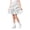 White, variant on High Waist Mini Skirts for Girls Tiered A Line Ruffle Hem Flowy Skirts with Shorts Kids Summer Casual Skorts