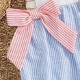 thumbnail image 6 of YDFCWXW Baby Girl Summer Clothes Bubble Romper Embroidery Ruffle Sleeve Smocked Bodysuit Cute Piece Outfit (Blue, 6-12 Months）, 6 of 6