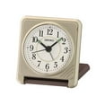 thumbnail image 1 of Seiko QHT015F Travel Alarm Clock - Gold and Brown, 1 of 1