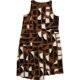 thumbnail image 1 of Alfani Vestido recto con dobladillo asimétrico para mujer, Marrón, 2, 1 of 1