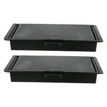 MEIBUTYUP 2-Pack Black Under Desk Table Organizer Pull-Out Drawer No Drill Installation Office Storage