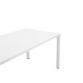 thumbnail image 5 of Pemberly Row Modern Aluminum Frame Patio Dining Table in White, 5 of 5