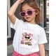 thumbnail image 1 of Young Girl's/Boy's "Back To School Cotton Graphic Tees, Back To School Clothes Girls, Black Short Sleeve Summer Shirts With Cute animal and School Theme, Round Neck Short Sleeve T-Shirt, 1 of 6