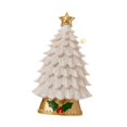 thumbnail image 2 of Adorno de mesa en miniatura para árbol de Navidad, accesorio para fotografía de boda, artesanía de resina de escritorio, estatua navideña Blanco, 2 of 8