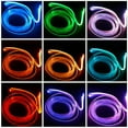 thumbnail image 2 of KEINXS 6M RGB LED Car Interior Fiber Optic Neon EL Wire Strip Light Atmosphere Light Strip Optic Fiber Colorful Decor, 2 of 5