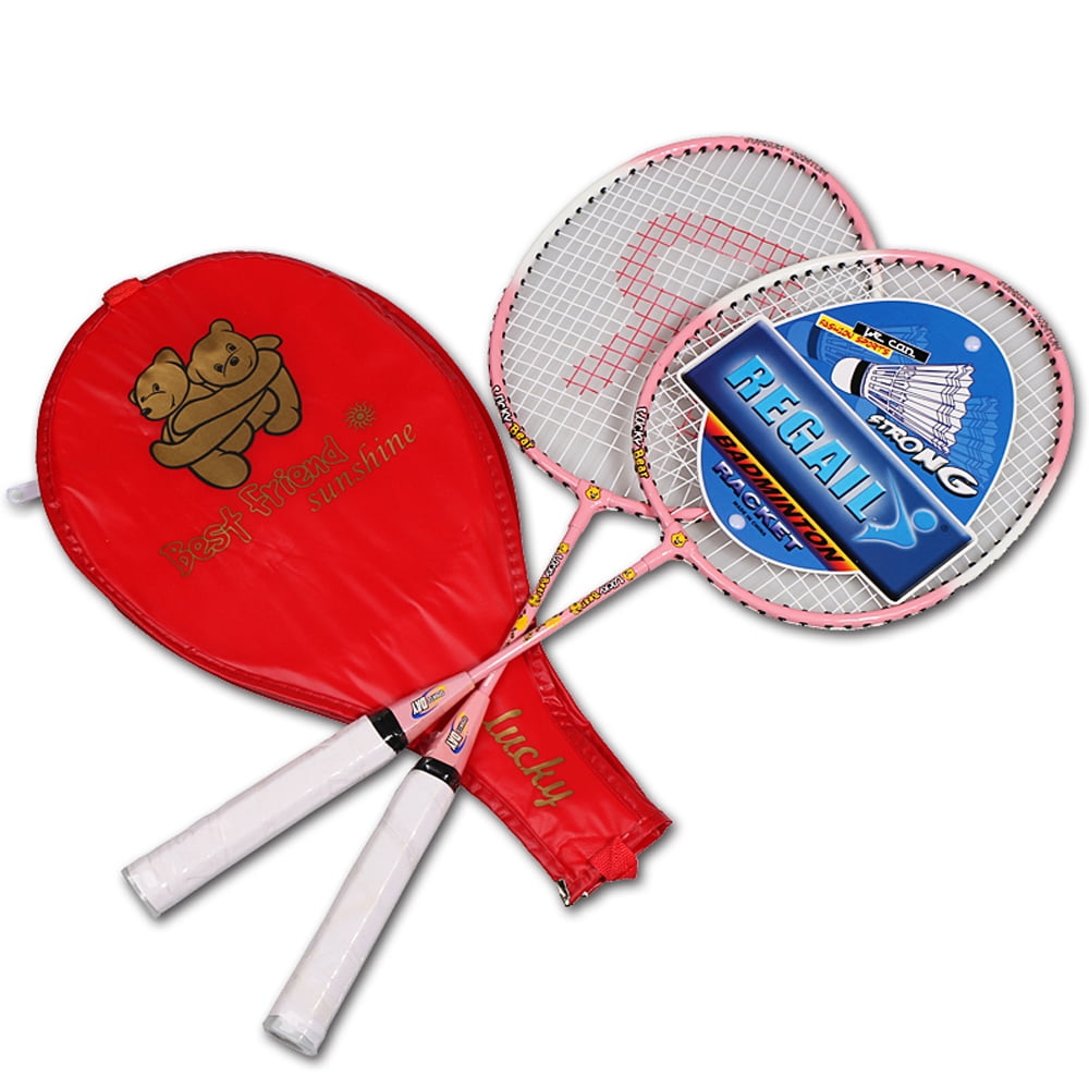 Details about   2pcs Rustproof Ferroalloy Cartoon Racket Compact Children's Badminton G3U7 