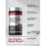 Nitric Oxide Beet Root Capsules for Men and Women | With Nitrates | 180 Count | by Horbaach