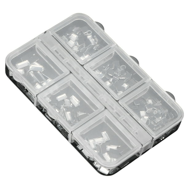Diamantes De Imitación Para Decoración De Uñas, 6 Cuadrículas, 2 Cajas, Diamantes De Imitación Con Parte Trasera Plana Para Bricolaje, Exquisitos Para Bolso De Mano ANGGREK IG1414