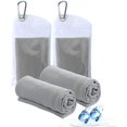 thumbnail image 1 of Serviette Rafraîchissante, Serviettes de Sport en Microfibre Rafraîchissantes pour le Cou et le Visage, Serviette Super Absorbante pour le Camping, la Randonnée, le Gym, le Entraînement Physique, le Yoga, l'Entraînement, 1 of 5