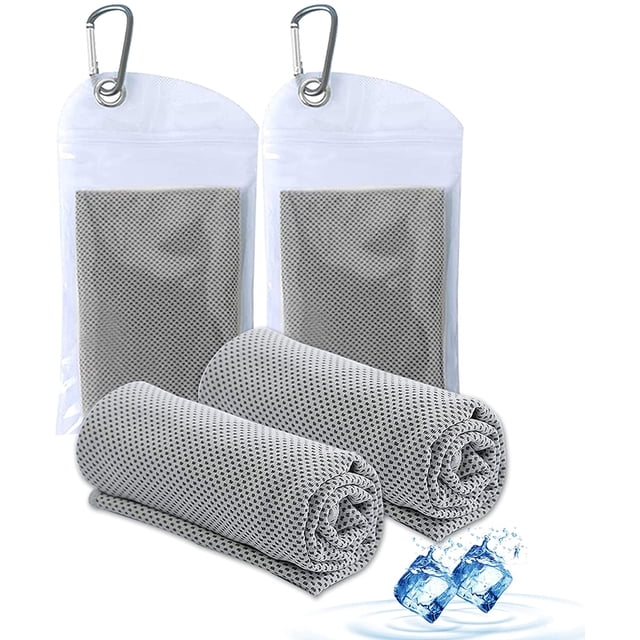 Serviette Rafraîchissante, Serviettes de Sport en Microfibre Rafraîchissantes pour le Cou et le Visage, Serviette Super Absorbante pour le Camping, la Randonnée, le Gym, le Entraînement Physique, le Yoga, l'Entraînement
