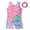 Pink, variant on Gymnastics Leotards for Girls Dance Biketards with Shorts One-Piece Colorful Dancewear Unitards for 3-10 Years