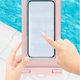 thumbnail image 4 of Funda impermeable para teléfono Estuche impermeable universal para móviles | PVC con certificación IPX8 | Se adapta a smartphones de hasta 6,5" | Pantalla táctil frontal transparente | Cordón seguro, 4 of 6