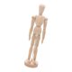 thumbnail image 5 of Figura decorativa de madera con forma de cuerpo humano y articulaciones móviles - L L, 5 of 9