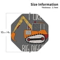 thumbnail image 3 of Balery 4 Pcs I Like Big Diggerleather Coasters Set, Drink Table Cup Coasters For Living Room Kitchen Coffee Decor, 3 of 9