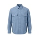 thumbnail image 4 of Top Abrigo Hombres Color Sólido Manga Larga Botón Cuello Moda Casual Verano Al Aire Libre Diario, 4 of 7