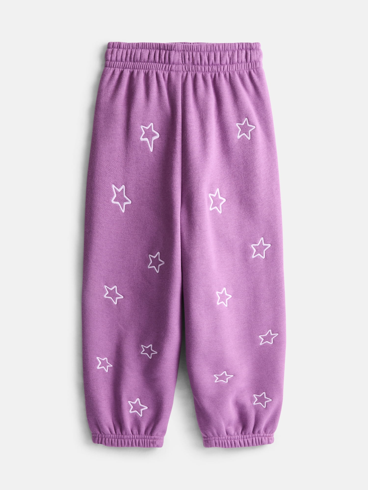 Wonder Nation Girls Embroidery Joggers, Sizes 4-10