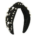 thumbnail image 2 of VLOOCKLW Top Knot Pearl Headband Pearl Embellished Hair Hoop, Elegant Fashion Headwear for Girls, Casual Daily Wear, Weddings, Parties & Special Occasions, 2 of 4