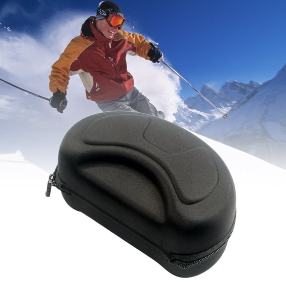 EXHUMKY Hard Ski Goggle Case Black EVA 1Pack