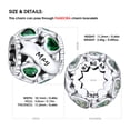 thumbnail image 6 of Erizteya 925 Sterling Silver Charm for Bracelets May Love Heart Openwork Bead Clear Women Bracelet Charms, 6 of 6
