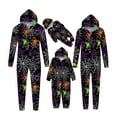 thumbnail image 5 of Oalirro Halloween Matching Pajamas For Family Halloween Night Glow Spider Web Costumes Halloween Holiday Jumpsuit Outfits, 5 of 5