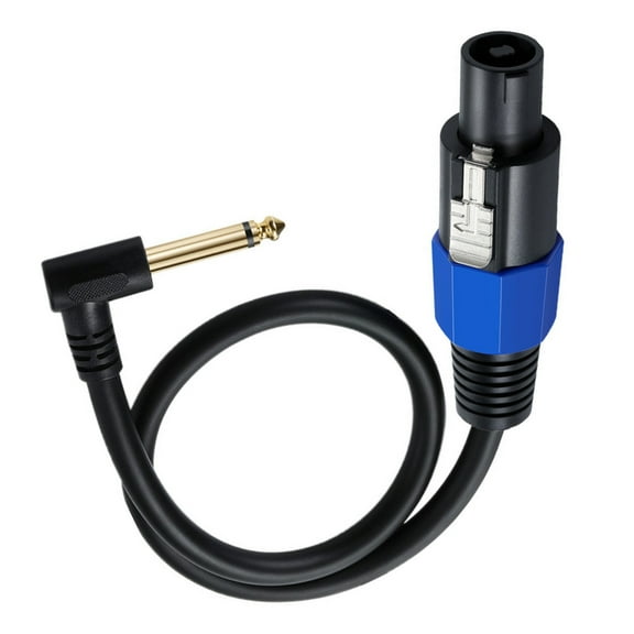 CIYISON Speaker Audio Amplifier Cable Speakon Male Connector to 6.35mm 1/4" Male TS