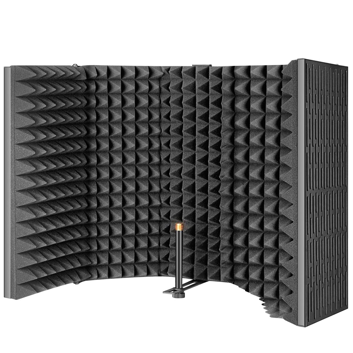 TopHGC Microphone Isolation Foam,Sound Shield,Foldable Studio,Mic Sound Absorbing Foam,for Studio