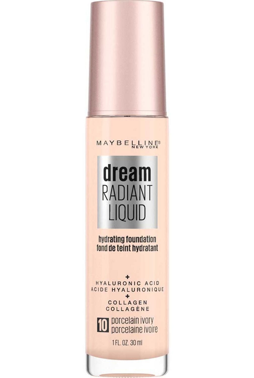 Fond de teint liquide radieux et hydratant à couvrance moyenne