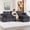 Gray, variant on CARZZI 103" Cloud Modular Sectional Couches for Living Room, Modern L Shaped Boneless Sofa Couch with Ottoman & 2 Lumbar Pillows, Comfy Corduroy Deep Seat 3 Seater Sofa (Emerald) | No Assembly Needed