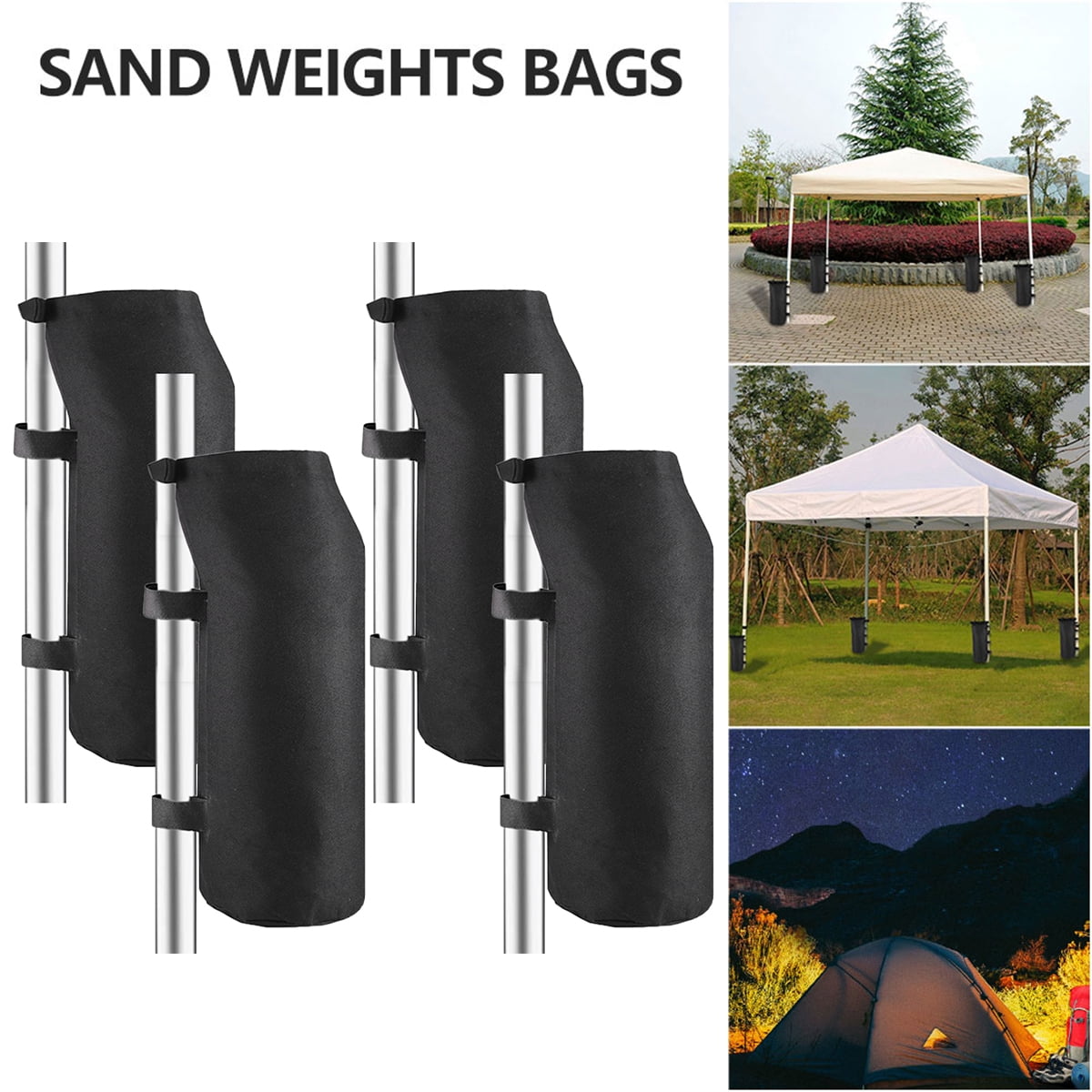 4pcs Leg Sand Weight Bags For Ez Pop Up Canopy Patio Gazebo Outdoor Instant Tent 